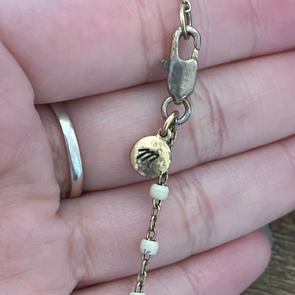 Madewell Brass Bead Drop Gold Tone Necklace - Picture 5 of 6